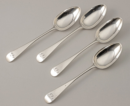 Scottish Georgian Silver Tablespoons (Set of 4) - Patrick Robertson, Bottom Marked